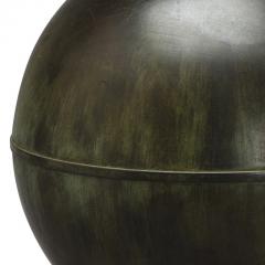  GAB Guldsmedsaktiebolaget Pair of Swedish Art Deco Table Lamp in Patinated Bronze - 3515587