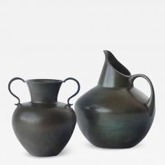  GAB Guldsmedsaktiebolaget Pair of Vases by GAB Bronce - 1349537