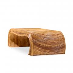  GABRIELLA CFRESPI Gabriella Crespi Style Mid Century Pencil Reed Rattan Coffee Table - 4534027
