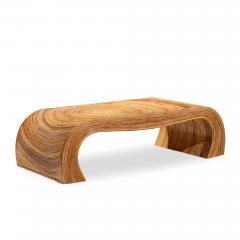  GABRIELLA CFRESPI Gabriella Crespi Style Mid Century Pencil Reed Rattan Coffee Table - 4534047