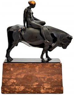  GEORG WRBA BRONZE SCULPTURE EUROPA AND THE BULL BY GEORG WRBA - 3476699