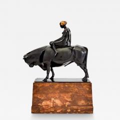  GEORG WRBA BRONZE SCULPTURE EUROPA AND THE BULL BY GEORG WRBA - 3478415