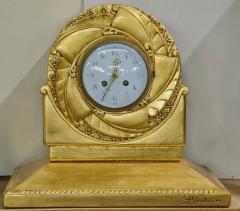  GEORGES de BARDYERE Georges de Bardyere gilt sculpted clock - 3031456