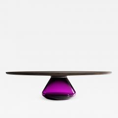  GRZEGORZ MAJKA LTD Charoite Eclipse Contemporary Coffee Table - 1577024