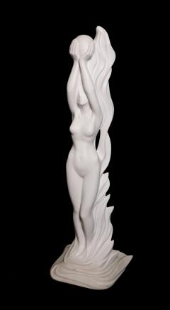  GRZEGORZ MAJKA LTD FREEDOM Phase III Hand Crafted White Polished Marble Sculpture - 2012702