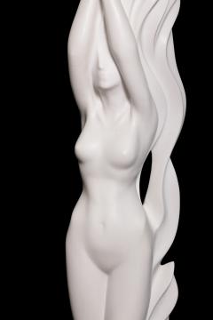  GRZEGORZ MAJKA LTD FREEDOM Phase III Hand Crafted White Polished Marble Sculpture - 2012704