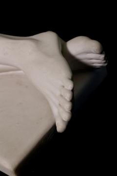  GRZEGORZ MAJKA LTD LETHARGY Phase I Hand Crafted White Polished Marble Sculpture - 2012695