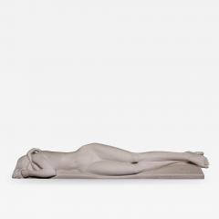  GRZEGORZ MAJKA LTD LETHARGY Phase I Hand Crafted White Polished Marble Sculpture - 2012802