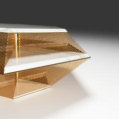  GRZEGORZ MAJKA LTD The Rough Diamond Modern Sculptured Calacatta Coffee Table - 1576258
