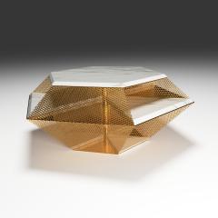  GRZEGORZ MAJKA LTD The Rough Diamond Modern Sculptured Calacatta Coffee Table - 1576259