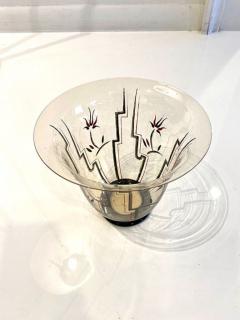  GUIDO BALSAMO STELLA ITALIAN ART DECO GLASS AND ENAMEL VASE BY GUIDO BALSAMO STELLA - 3484610