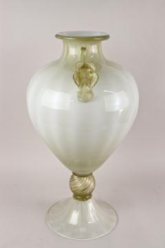  Gabbianelli 21th Century Champagne Gold Beige Murano Amphora Vase by GABBIANI Venezia IT - 4811510