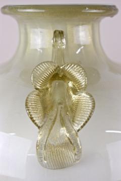  Gabbianelli 21th Century Champagne Gold Beige Murano Amphora Vase by GABBIANI Venezia IT - 4811511