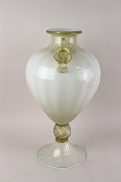  Gabbianelli 21th Century Champagne Gold Beige Murano Amphora Vase by GABBIANI Venezia IT - 4811517