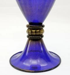  Gabbiani Venezia Murano Glass Gold Infused Vase by Gabbiani Venezia Italy - 3545236