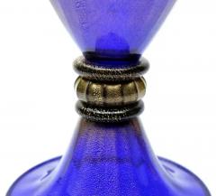  Gabbiani Venezia Murano Glass Gold Infused Vase by Gabbiani Venezia Italy - 3545241