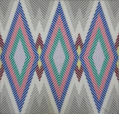  Gabe Silverman Gabe Silverman 1980s Abstract Op Art Painting on Canvas Newly Framed - 4355087