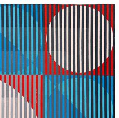 Gabe Silverman Gabe Silverman 1980s Geometric Abstract Op Art Painting - 3558631