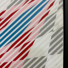  Gabe Silverman Oversized Gabe Silverman 1980s Abstract Op Art Painting Newly Framed - 4599506