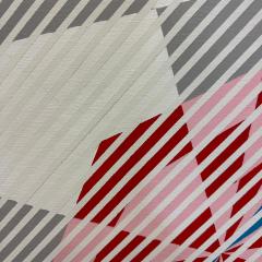  Gabe Silverman Oversized Gabe Silverman 1980s Abstract Op Art Painting Newly Framed - 4599508