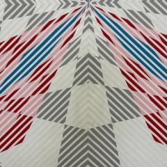  Gabe Silverman Oversized Gabe Silverman 1980s Abstract Op Art Painting Newly Framed - 4599513