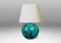  Gabriel Keramik Art Deco Table Lamp in Cerulean by Gabriel Keramik - 3704964