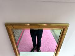  Galerie Maison et Jardin Mirror Bamboo and Brass Galerie Maison et Jardin France 1970s - 2950965