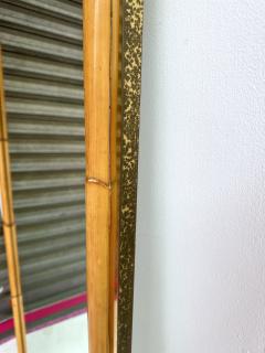  Galerie Maison et Jardin Mirror Bamboo and Brass Galerie Maison et Jardin France 1970s - 2950966