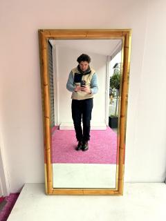  Galerie Maison et Jardin Mirror Bamboo and Brass Galerie Maison et Jardin France 1970s - 2950968