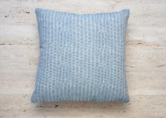  Galerie Reve Feuilage Vague Blue Pillow Made With Hermes Fabric - 2848917