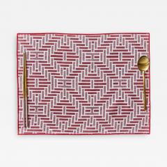  Galerie Reve H Losange Placemat Made With Hermes Fabric - 2692813