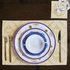  Galerie Reve H Losange Placemat Made With Hermes Fabric - 2688106