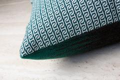  Galerie Reve Mini Circuit 24 Green Pillows Made With Hermes Fabric - 2848950