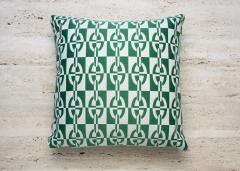  Galerie Reve Optique Chaine DAncre Green Pillows Made With Hermes Fabric - 2848918