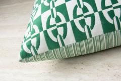  Galerie Reve Optique Chaine DAncre Green Pillows Made With Hermes Fabric - 2848919