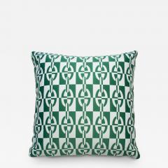  Galerie Reve Optique Chaine DAncre Green Pillows Made With Hermes Fabric - 2854074