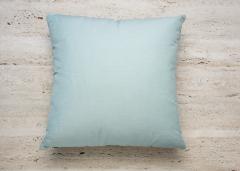  Galerie Reve Ottoman Blue Pillow With Hermes Fabric - 2848911
