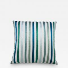  Galerie Reve Ottoman Blue Pillow With Hermes Fabric - 2854068