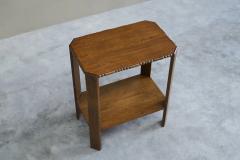  Galeries Anspach Brussels Galeries Anspach Brussels Art Deco Side Table in Solid Oak 1940s - 4468048