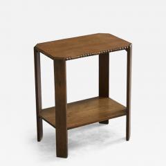  Galeries Anspach Brussels Galeries Anspach Brussels Art Deco Side Table in Solid Oak 1940s - 4469394