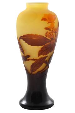  Galle Cameo Galle Cameo Art Glass Vase Signed Galle Circa 1900  - 3429295