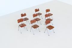  Galvanitas Galvanitas model S17 set of eight stacking chairs The Netherlands 1960 - 4106651