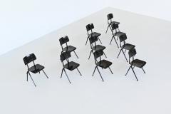  Galvanitas Galvanitas model S17 set of ten stacking chairs The Netherlands 1960 - 4120153