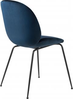  GamFratesi Design Studio GamFratesi Beetle Dining Chair in Blue with Conic Base - 1689062