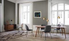  GamFratesi Design Studio GamFratesi Beetle Dining Chair in Blue with Conic Base - 1689069