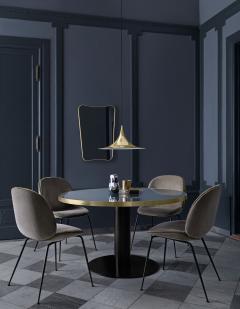  GamFratesi Design Studio GamFratesi Beetle Dining Chair in Blue with Conic Base - 1689070