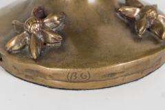  Garouste Bonetti A SMALL BRONZE GAROUSTE BONETTI TABLE LAMP SIGNED B G  - 1751908