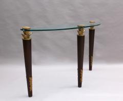  Garouste Bonetti FINE FRENCH WOOD BRONZE AND GLASS CONSOLE BY GAROUSTE AND BONETTI - 976964