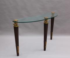  Garouste Bonetti FINE FRENCH WOOD BRONZE AND GLASS CONSOLE BY GAROUSTE AND BONETTI - 976965