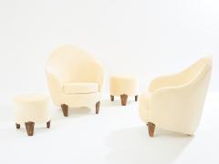  Garouste Bonetti Garouste Bonetti Koala armchairs and stools bronze mohair velvet 1995 - 3932992